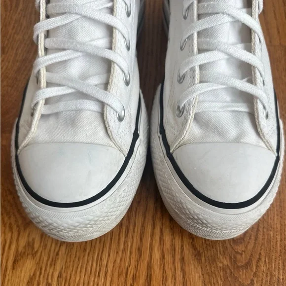 Converse Chuck Taylor Hi Lift Sneakers Womens 8.5 White - Picture 5 of 9